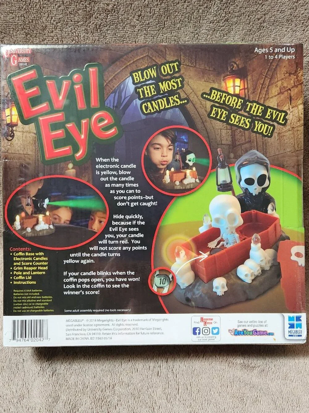 EVIL EYE - Play in the Dark Children's Game - NEW
